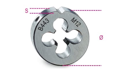 Beta 443 - Snijplaat fijne spoed metrische draad HSS - M16x1