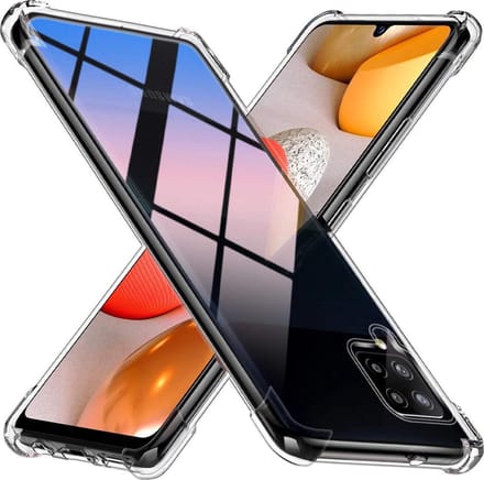 Shockproof Flexibele achterkant Silicone hoesje transparant Geschikt voor: Samsung Galaxy A42 5G