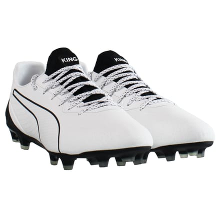 Puma King Platinum Lacer Touch FG/AG Wit Heren Voetbalschoenen