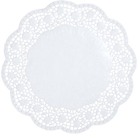 20x 100 Taartranden rond Ø 18 cm wit