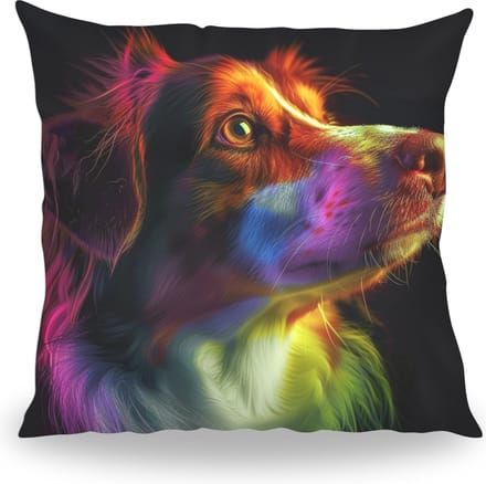 Kussen - Huisdier Portret - Kooiker 1 Color - 30 cm