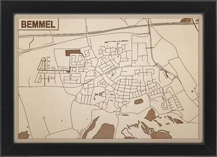 Decoratief Beeld - Houten Van Bemmel - Hout - Bekroned - Bruin - 21 X 30 Cm