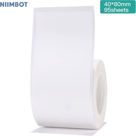 Niimbot - Labels/Etiketten B21(S/Pro)/B1/B3S(Pro)/K3/B31 - Wit - 40*80mm - 95 vellen