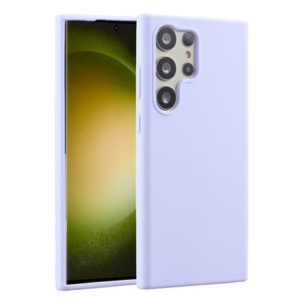 Accezz Galaxy S23 Ultra Liquid Siliconen Hoesje Paars