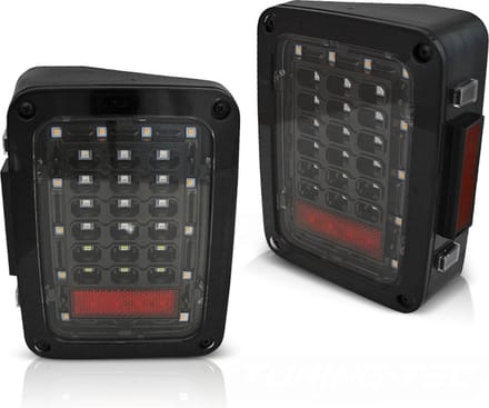 Achterlichten CHRYSLER JEEP WRANGLER JK 07-18 ZWART
