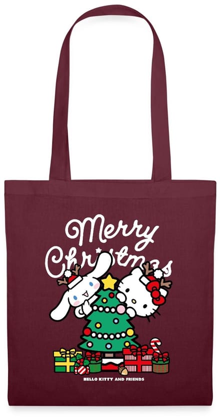 Hello Kitty En Cinnamoroll Kerstontwerp Tas Van Stof Schoudertas