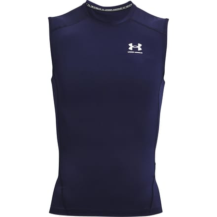 Under Armour Heatgear Comp Tanktop Heren-Donkerblauw,Wit