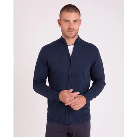 Volledige rits cardigan met hoge kraag Camberabero
