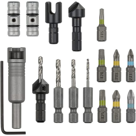 wolfcraft - Flipbit set - Alles in 1 - 17 delig - 3086000