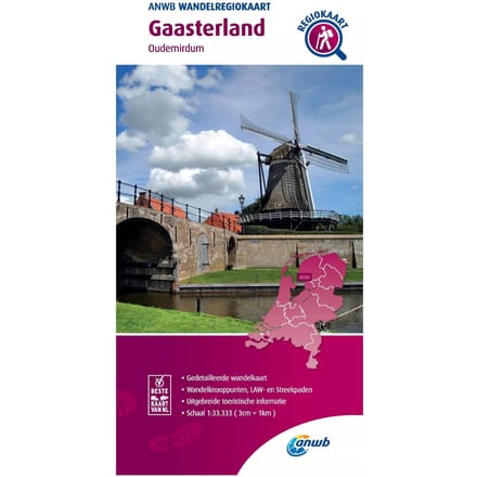 Gaasterland - Anwb Wandelregiokaart - ANWB