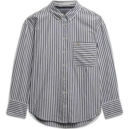 Superdry Poplin Relaxed Fit Overhemd Met Lange Mouwen Wit M Vrouw