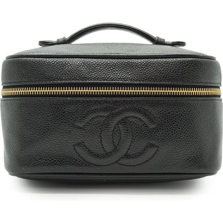 Chanel Vintage leren handtas/kaptafel