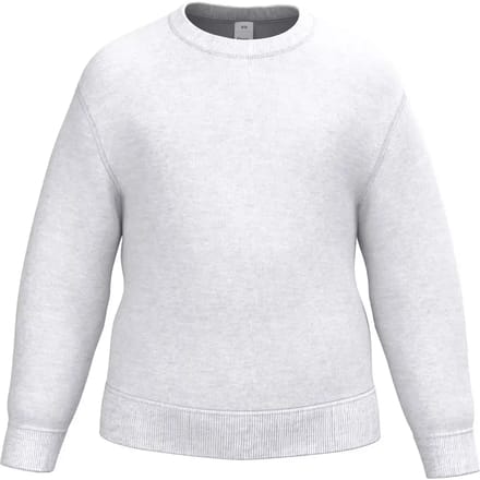 iDeal Basic Brand Kinder sweater met ronde hals IB401 - Ideal Ash Heather - 10/12 ans