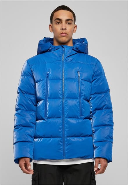 Urban Classics - Shark skin Gewatteerd jack - M - Blauw