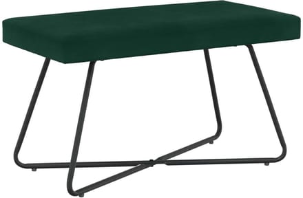 vidaXL - Bank - Donkergroen - 80 - x - 40 - x - 45 - cm - fluweel