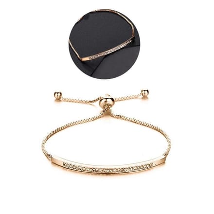 Sorprese armband - Gold AU - armband dames - bangle - 3-delig - cadeau - Model H - Sinterklaas - Kerst - Cadeau