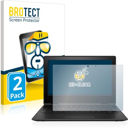 BROTECT - Screenprotector voor HP Chromebook x360 11 G3 - Folie Beschermfolie transparant 2 Stuks