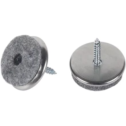 Fix-o-moll Meubelglijder Parketglijders - Schroefbaar - Vilt - Diam. 28mm - Rond - 16 Stuks
