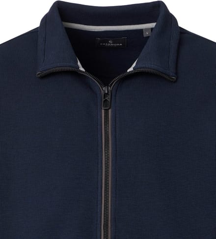 CASA MODA comfort fit sweatvest - donkerblauw