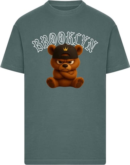 Mister Tee - Brooklyn Born Legend Heren Tshirt - M - Donkergroen
