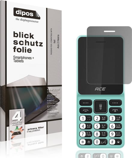 dipos – Matte Privacy Screenprotector geschikt voor Itel Ace 2 Heera | Anti-Spy Beschermfolie