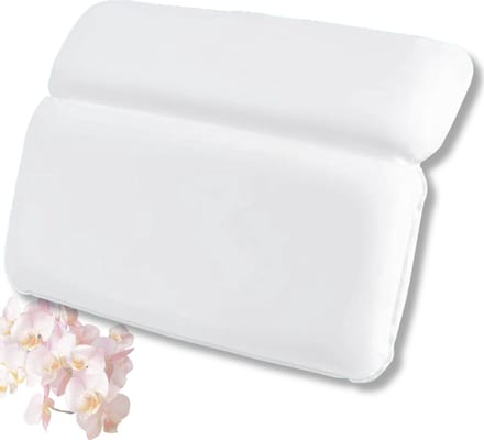 Nivard Spa Kussen - Badkussen - Badkussens Voor In Bad - Spa Bar - Accessoires - Jacuzzi Kussen - Wit