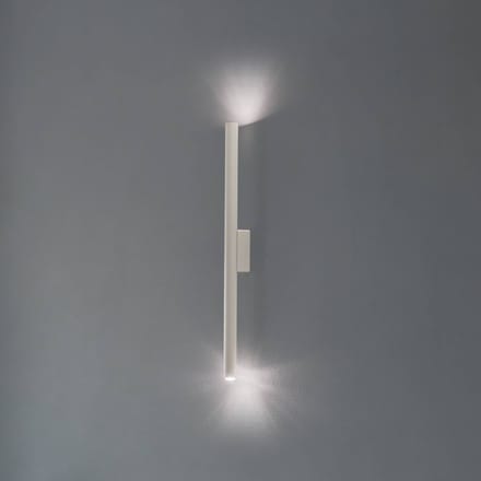Wandlamp PASTELO 2 met slanke buis en 2 lichtpunten - Sollux Lighting - IP20 - Beige staal behuizing - 2.5 x 5 x 50 cm - 2 x G9 LED, exclusief lichtbron - 2 x 8 W - Moderne wandlamp voor woonkamer, slaapkamer en eetkamer