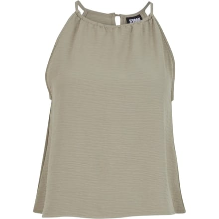 Urban Classics Structured Top Vrouwen Dames Top - olijf - XL