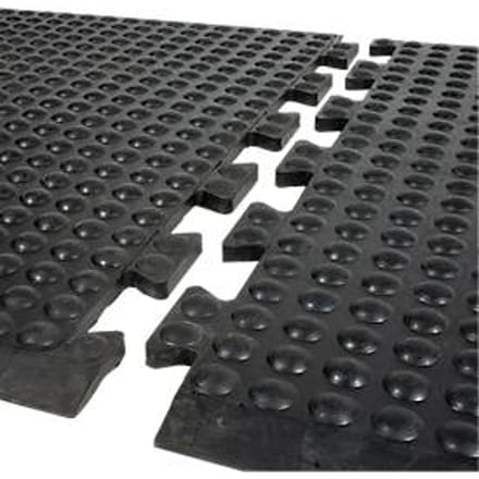 Werkplekmat Bubblemat Nitril, modulefunctie eindmat, 600 x 900 mm