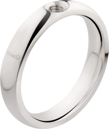 Melano twisted tracy ring - zilverkleurig - dames - maat 52