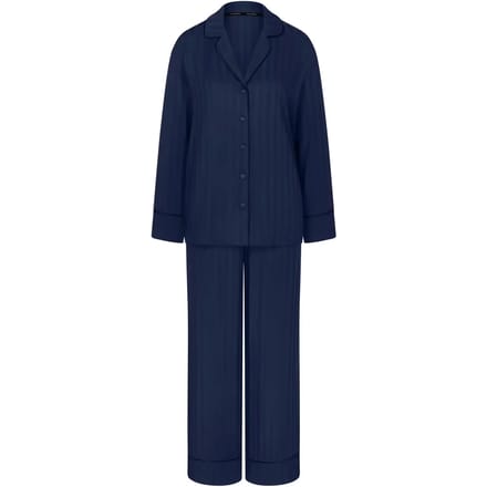 Triumph Amourette Jacquard PW Dames Pyjamaset - BLAUW