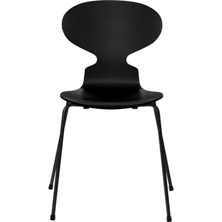 Fritz Hansen Ant Stoel - gelakt - zwart - zwart