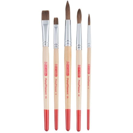 Talens Art Creation aquerelpenselenset polyester, set met 5 penselen