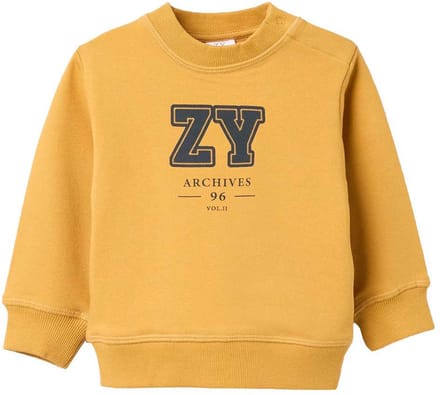 Zippy 3107487101 Sweatshirt Geel 6-9 Months Jongen