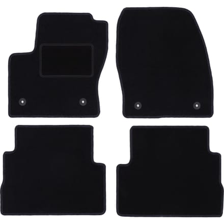 Zwarte veloursmatten voor: Ford Kuga MK2 SUV (2012-2019)
