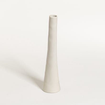 The Table atelier - vaas - Ø 6 * 22,5 cm - keramiek - handgemaakt - creme