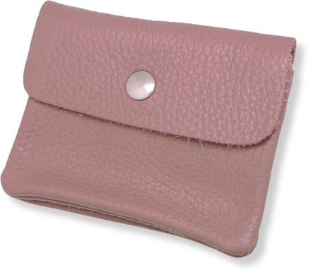 Bijoutheek Portemonnee Leer Italiaans Oud Roze