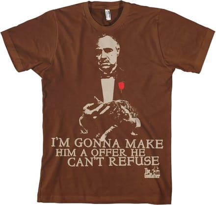 The Godfather Vit's Offer T-shirt bruin