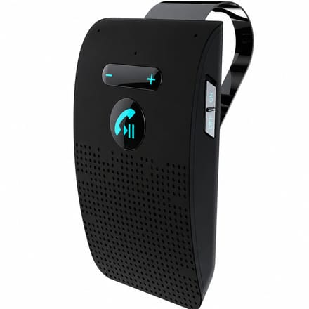 DrPhone Bluetooth Carkit Auto – Handsfree Bellen – Zonneklep – Spraakbesturing – 2 Telefoons Multipoint – Zwart