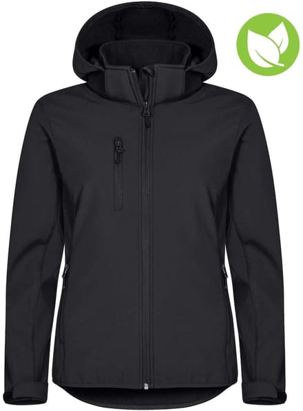 Clique Padded Hoody Softshell 020952 - Zwart - S