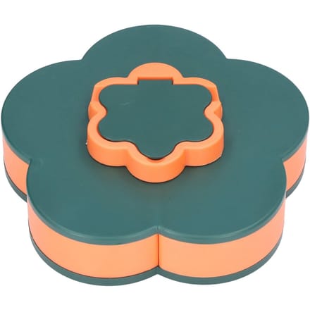 Snack Serveerschaal Multifunctioneel Grote Capaciteit Bloemvorm Noten Snoep Serveercontainer voor Thuis orange