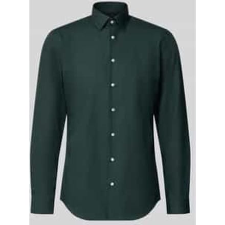 slim fit zakelijk hemd met kentkraag