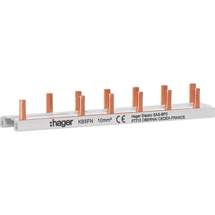 Hager VISION-aansluitrail - KB5FN - E2Z6S