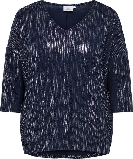 ONLY CARMAKOMA - CARFOILA 3/4 V-NECK TOP JRS - Dames - Blouses