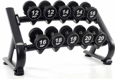 Muscle Power Dumbbellrek voor 5 Sets Deluxe