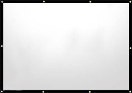 Projectorscherm Buiten - Opvouwbaar Beeld - Buitenfilms Kijken - Scheurbestendig Polyester - Tot 120 inch - Grijs
