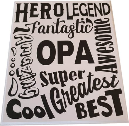 Spreuken - Tekstbord Opa - Papa - Vaderdag - Verjaardag -Quote - Gepersonaliseerd Cadeau -