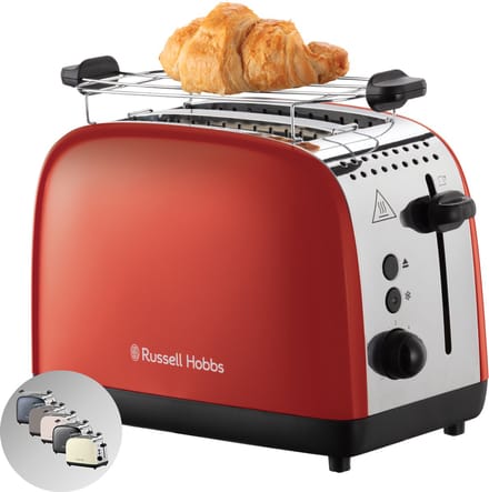 Russell Hobbs Broodrooster Colours Plus 2S Toaster Red - 26554-56
