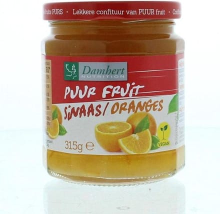 Damhert Puur fruit Sinaasappel confiture 315 gram