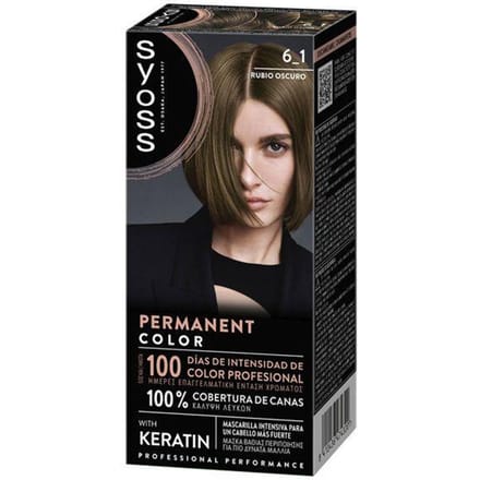 PERMANENT COLOR #6.1-Rubio Oscuro 1 u